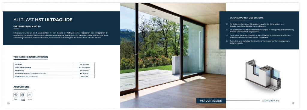 Aliplast HST Ultraglide – modernes Haus mit Terrasse und Schiebetür