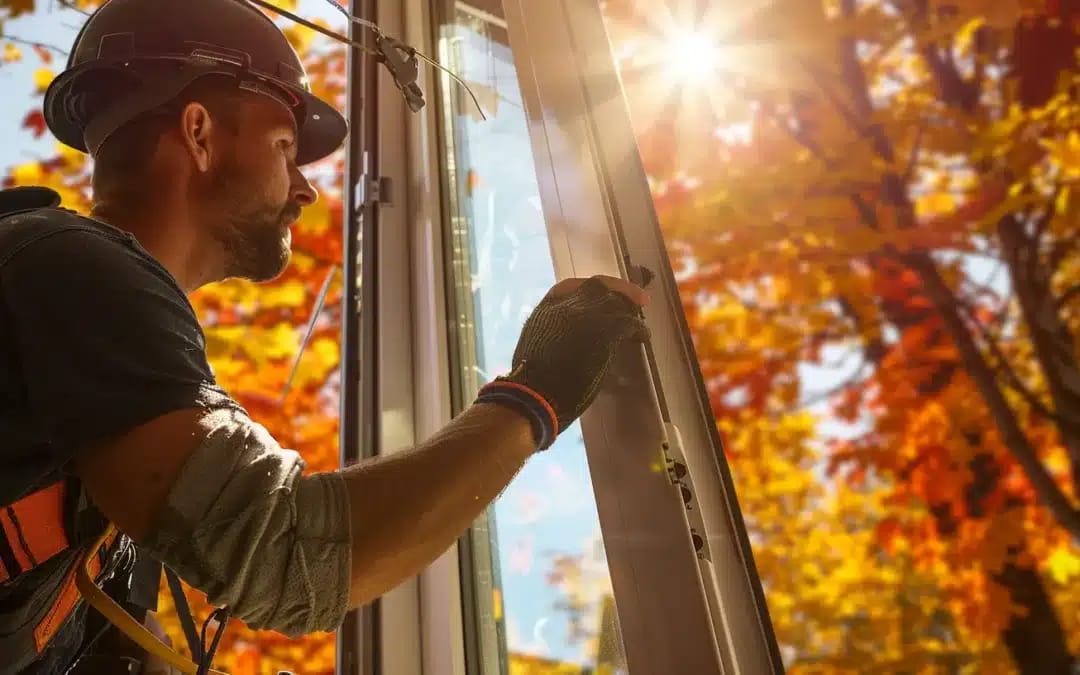 Professionelle Fenstermontage durch einen Fachhandwerker